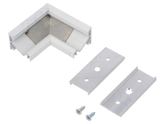 Conector de Colț 90&deg; Albă Aluminiu CORNER14