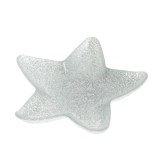 Platou decorativ in forma de stea argintie 15 cm