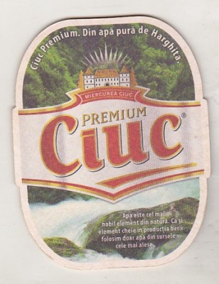 bnk div Suport de carton pentru halba/pahar bere - coaster - Ciuc foto