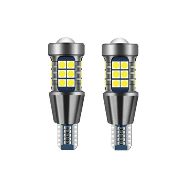 Set 2 x Becuri auto LED T15, 16W, canbus, 27 LED