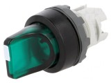 Comutator rotativ verde IP66 22mm