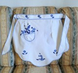 Sort de bucatarie Vintage din bumbac cu broderie manuala aplicata- tip quilt