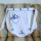 Sort de bucatarie Vintage din bumbac cu broderie manuala aplicata- tip quilt