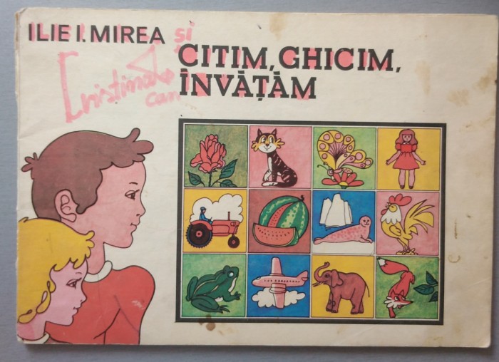 CITIM, GHICIM, INVATAM ( carte de ghicitori, ilustrata, format mai mare ) 1984