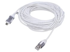 Cablu slim USB 3.1 RJ45 - USB C, 15m, alb - Goobay