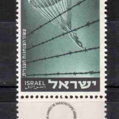 ISRAEL 1955, Aviatie - Parasutism, serie neuzată, MNH