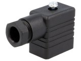 Conector cu Valvă Mufă Format B 10mm Mamă 3-PIN 90&deg;
