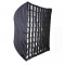 Softbox 45x45cm cu grid montura Bowens