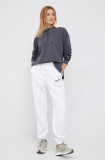 Colmar pantaloni de trening femei, culoarea alb, cu imprimeu