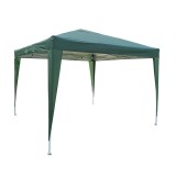 Pavilion / foisor gradina, ZRG029, patrat, cadru metalic + poliester, pliabil, verde, 3 x 3 m