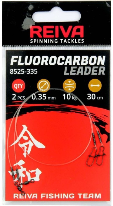 Struna Reiva Fluorocarbon, 30cm, 0.60mm, 2buc/plic