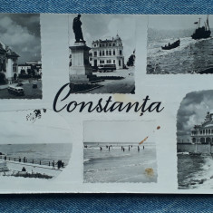 341 - Constanta - vedere multipla , mozaic / carte postala RPR