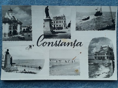 341 - Constanta - vedere multipla , mozaic / carte postala RPR foto