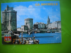 HOPCT 51366 LA ROCHELLE FRANTA-CARTE POSTALA MECANICA CU FEREASTRA -CIRCULATA foto