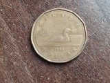 C50 - Moneda foarte veche - Canada - 1 dolar - 1990, America de Nord