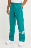 adidas Originals pantaloni de trening culoarea turcoaz, cu imprimeu, JF9159