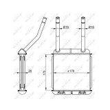 Radiator incalzire habitaclu Nrf 58147
