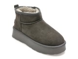 Ghete GRYXX gri, 228520, din piele intoarsa