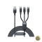 Cablu Incarcare USB-A - Lightning / microUSB / USB-C Joyroom S-A18 3in1 18W 0.3m Negru