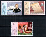 BAT Ter. Antarctic Britanic 1977, Mi #68-70**, Regina Elisabeta a Ii-a 25 ani de domnie, MNH! Cota 4 &euro;!