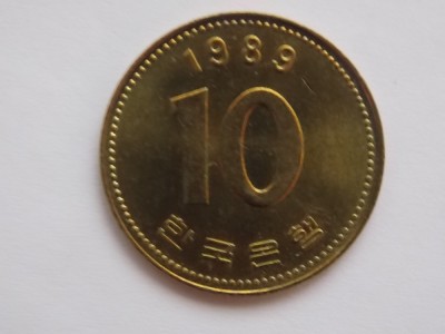 10 WON 1989 COREEA DE SUD-XF foto