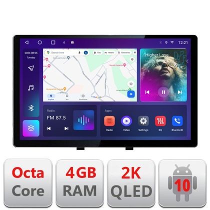 Navigatie dedicata Renault Megane 3 N-145 Edonav ecran 13&quot; 2K 8 si 128 Android Waze USB Navigatie 4G 360 Toslink Youtube Radio KIT CarStore Technology