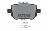 Set placute frana TEXTAR 2511003