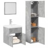 VidaXL Set mobilier de baie, 3 piese, gri beton, lemn compozit 3324867