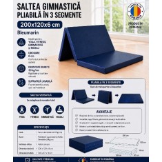 Saltea gimnastica pliabila 200x120x6 cm