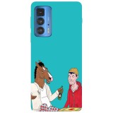 Husa compatibila cu Motorola Moto G50 model BoJack Horseman and Todd, Silicon, TPU, Viceversa, Transparent, Carcasa