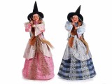 Cumpara ieftin Set 2 figurine Halloween Vrajitoare Befana polirasina textil multicolor &Oslash;37x79H