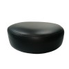 Taburet pentru scaun rotund, piele ecologica, 34 cm, negru
