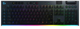 Tastatura mecanica gaming Logitech G915, Ultraslim, Lightspeed Wireless, Lightsync RGB, Switch Liniar (Negru)