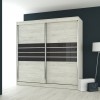 Dulap Dormitor 2 Usi Culisante Luca, 200x60x200 cm, Stejar K001, Pal Melaminat, Modern