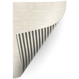Covor reversibil sisal 160x230 cm, benzi negru/bej &amp; melange bej, polipropilena, exterior/interior, usor de curatat, rezistent UV
