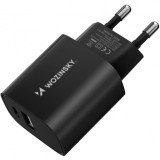 Incarcator Retea WZK WGWCB, 20W, 3A, 1 x USB-A - 1 x USB-C, Negru, Universal
