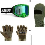 Cumpara ieftin Set accesorii moto -off road-atv-bicicleta-tricicleta:Ochelari,manusi si cagula, set Marime M