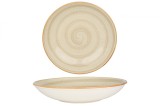 Bonna Farfurie ad&acirc;ncă - Aura Terrain - Porţelan - 25 cm (1300cc) - set de 6
