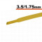 Tub termocontractibil galben 2.5 mm/ 1.25 mm 50cm