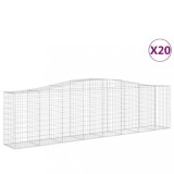 Cumpara ieftin Cosuri gabion arcuite 20 buc, 400x50x100/120 cm fier galvanizat