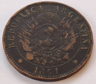 Argentina, 2 Centavos 1891 foto