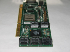 AMCC 3Ware 9550SX-4/8LP SI-Port SATA RAID PCI Controller Card foto