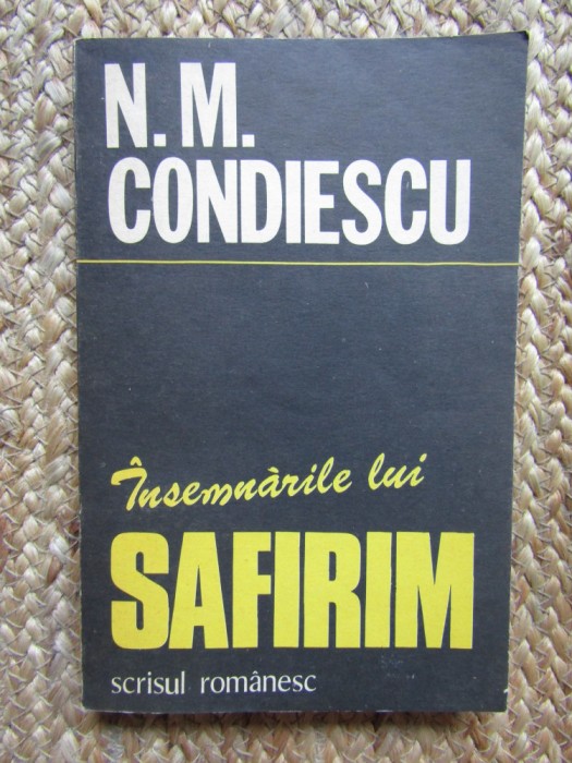 N. M. Condiescu - Insemnarile lui Safirim