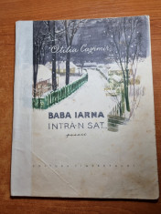 carte pt copii - baba iarna intr-n sat - otilia cazimir - din anul 1959 foto