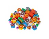 Set prajiturele de lemn cu margele, 70 piese, MalPlay 108906