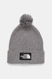 The North Face căciulă TNF Logo Box culoarea gri, NF0A8CHFDYY1