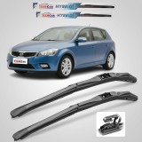 Ștergătoare Kia Ceed I (2009&ndash;2012) TeamCar&reg; &ndash; Set față Hybrid