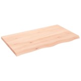 Cumpara ieftin Blat de masa, 100x60x(2-4) cm, lemn masiv de stejar netratat