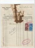 Romania, Iancu Iancovici, Factura, Bacau, 1930