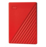 HDD extern WD 2 TB, My Passport, 2.5 inch, USB 3.2, rosu, &quot;WDBYVG0020BRD-WESN&quot; (timbru verde 0.8 lei)
